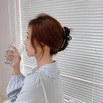 French Style Hairpin Gripper Mesh Lace Bowknot Rhinestone Hairpin