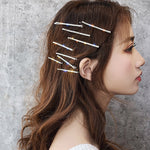 Celebrity Trend Shining Rhinestone Versatile Hair Clip Forelocks Headdress, 4pcs / Set