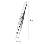 Augenbrauenclip aus Edelstahl, multifunktionaler, abgeschrägter Augenbrauenclip