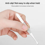 Augenbrauenclip aus Edelstahl, multifunktionaler, abgeschrägter Augenbrauenclip