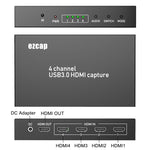 بطاقة التقاط ألعاب فيديو متعددة القنوات HDMI إلى USB 3.0 بأربعة قنوات Ezcap 264M، Ezcap 264M