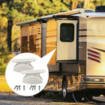 A8627 2 Pair RV Hatch Semi-circular Retainer Kit with Screws