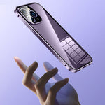 غطاء هاتف زجاج مقسى عالي الدقة بمشبك مزدوج مغناطيسي، لهاتف iPhone 11 Pro