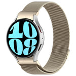 Button Style Milan Magnetic Metal Watch Band, For Samsung Galaxy Watch 6