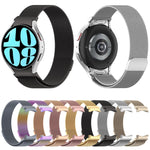 Button Style Milan Magnetic Metal Watch Band, For Samsung Galaxy Watch 6