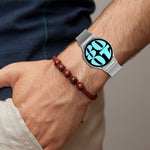 Button Style Milan Magnetic Metal Watch Band, For Samsung Galaxy Watch 6