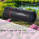 2000x25 3.6 inch 12x HD Magnification Monocular High Power Telescope, 2000x25