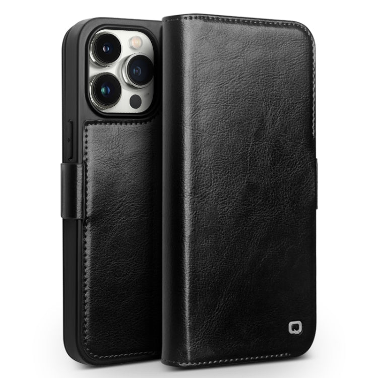 QIALINO Classic 103 Buckle Genuine Leather Phone Case, For iPhone 17e / 16e, For iPhone 17 Pro Max, For iPhone 17 Pro, For iPhone 17, For iPhone Air, For iPhone 15 Pro Max, For iPhone 15 Plus, For iPhone 15