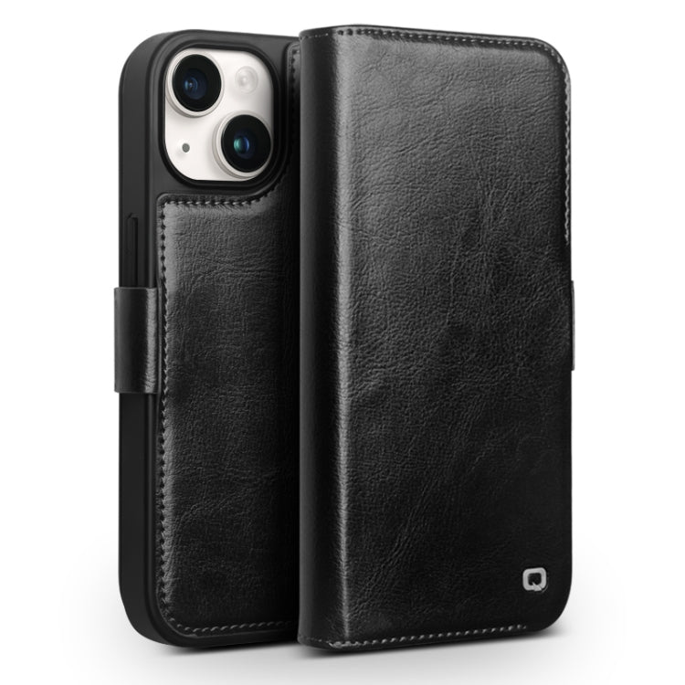 QIALINO Classic 103 Buckle Genuine Leather Phone Case, For iPhone 17e / 16e, For iPhone 17 Pro Max, For iPhone 17 Pro, For iPhone 17, For iPhone Air, For iPhone 15 Pro Max, For iPhone 15 Plus, For iPhone 15
