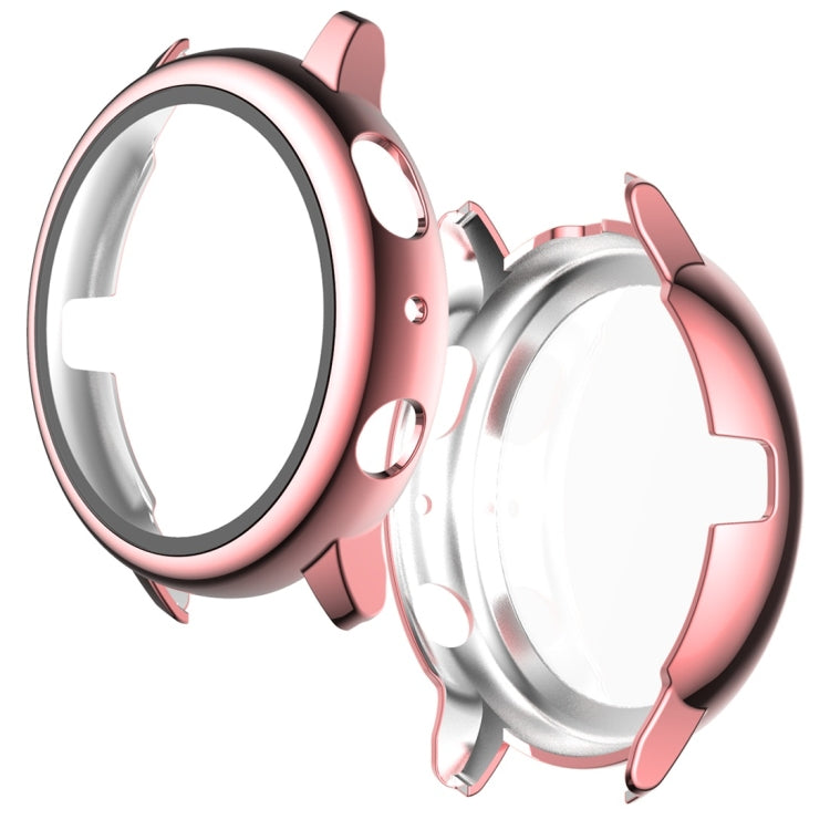 Schutzhülle aus galvanisiertem Polycarbonat mit Schutzfolie aus gehärtetem Glas, für Samsung Galaxy Watch Active 2 40 mm und 44 mm