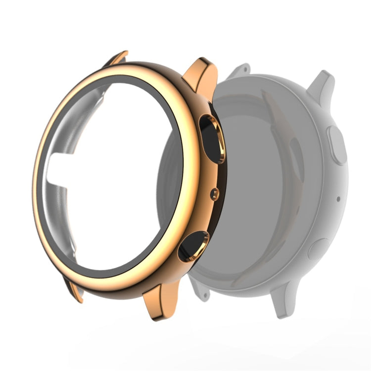 Schutzhülle aus galvanisiertem Polycarbonat mit Schutzfolie aus gehärtetem Glas, für Samsung Galaxy Watch Active 2 40 mm und 44 mm