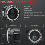 Y4 4 inch 1 Pair Light Guide Dual Lens Fog Light, For Jeep Wrangler JK 2 Door 2007-2015