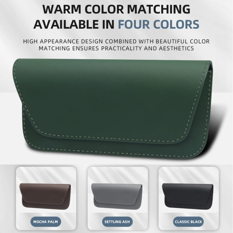 3064 Napa Texture Leather Car Glasses Storage Bag, 3064 (Black), 3064 (Grey), 3064 (Brown)