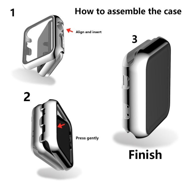 Full Coverage Plating TPU Case, For Apple Watch Series 3 & 2 & 1 38mm, For Apple Watch Series 3 & 2 & 1 42mm, For Apple Watch Series 5 & 4 40mm, For Apple Watch Series 5 & 4 44mm