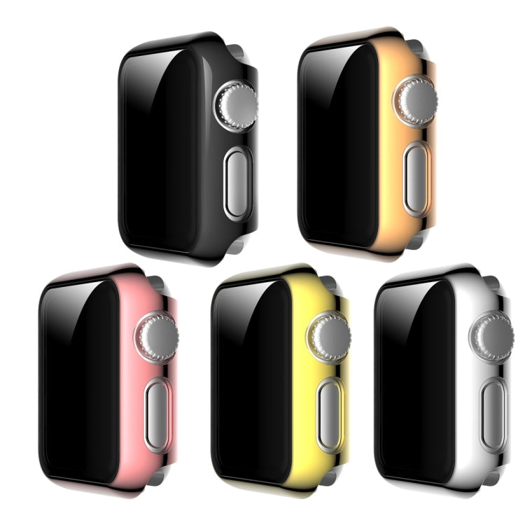 Full Coverage Plating TPU Case, For Apple Watch Series 3 & 2 & 1 38mm, For Apple Watch Series 3 & 2 & 1 42mm, For Apple Watch Series 5 & 4 40mm, For Apple Watch Series 5 & 4 44mm