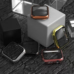 Electroplated PC Case + Tempered Film Integrated Protective Cover, For Apple Watch Series 3 & 2 & 1 38mm, For Apple Watch Series 3 & 2 & 1  42mm, For Apple Watch Series 5 & 4 40mm, For Apple Watch Series 5 & 4 44mm