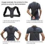 Anti-kyphosis Correction Belt Invisible Artifact For Sitting Posture, Style: Correction Belt + Shoulder Strap, S, M, L, XL