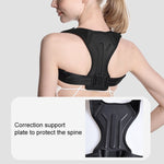 Anti-kyphosis Correction Belt Invisible Artifact For Sitting Posture, Style: Correction Belt + Shoulder Strap, S, M, L, XL