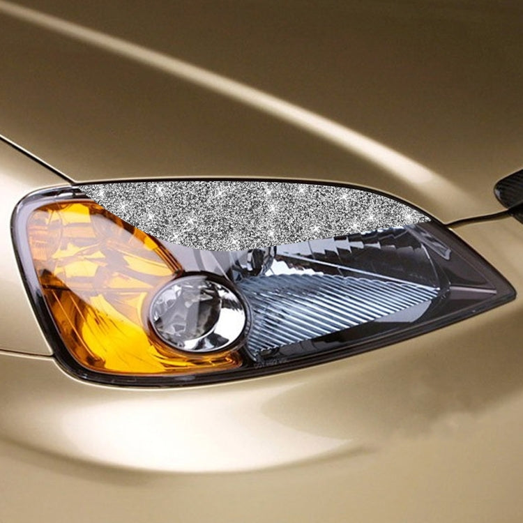 For Honda Civic 2001-2003 Car Light Eyebrow Diamond Decorative Sticker, Left and Right Drive, For Honda Civic 2001-2003 Light Eyebrow