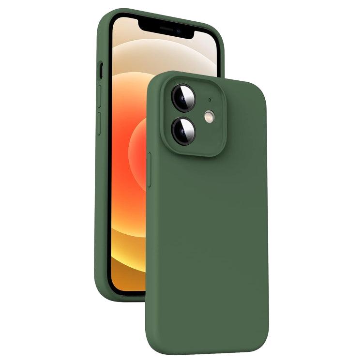 Microfiber Liquid Silicone Shockproof Phone Case, For iPhone 12, For iPhone 12 Pro Max, For iPhone 12 Pro
