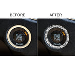 For Dodge Charger 2011-2014 Car Engine Starting Circle Diamond Decorative Sticker, Left-hand Drive, Engine Starting Circle