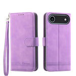 Dierfeng Dream Line TPU Hybrid PU Leather Phone Case, For iPhone 17 Pro Max, For iPhone 17 Pro, For iPhone 17, For iPhone Air, For iPhone 16e, For iPhone 16 Pro Max, For iPhone 16 Pro, For iPhone 16 Plus