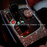 For Audi A4 / A5 / Q5 2pcs Car Air Conditioner Outlet Diamond Decoration Sticker, Air Conditioner Outlet Left Drive, Air Conditioner Outlet Right Drive