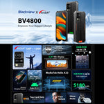 Blackview BV4800, IP68/IP69K/MIL-STD-810H, 6.56 inch Android 13 MediaTek MT6761V/WB Helio A22 Quad Core, Network: 4G, OTG, BV4800 3GB+64GB