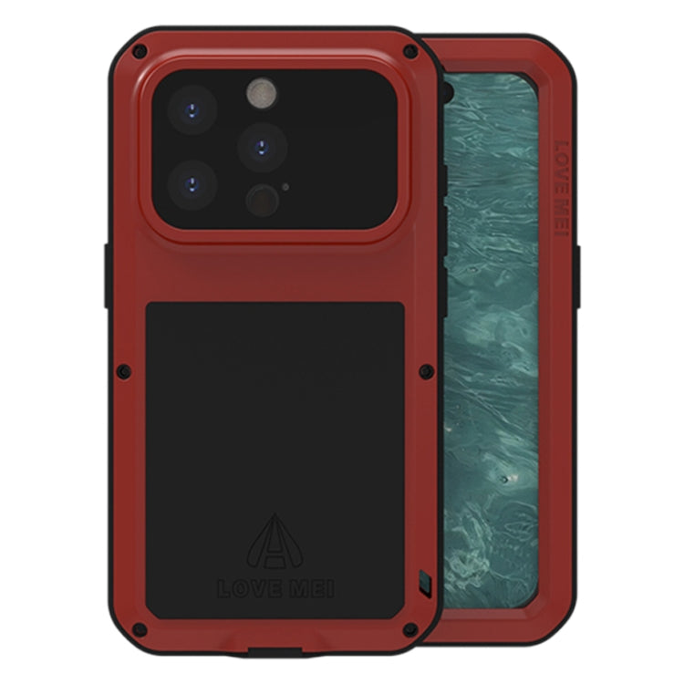 LOVE MEI Metal Shockproof Life Waterproof Dustproof Phone Case, For iPhone 17 Pro Max, For iPhone 17 Pro, For iPhone 17, For iPhone 16 Pro Max, For iPhone 16 Pro, For iPhone 16, For iPhone 15 Pro Max, For iPhone 15 Pro