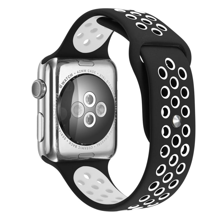 Sport Silicone Watchband Standard Edition, For Apple Watch Series 7 41mm / 6 & SE & 5 & 4 40mm / 3 & 2 & 1 38mm, For Apple Watch Ultra 49mm / Series 8&7 45mm / SE 2&6&SE&5&4 44mm / 3&2&1 42mm