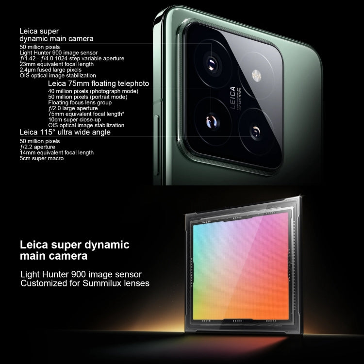 Xiaomi 14 Pro,  6.73 inch Xiaomi HyperOS Snapdragon 8 Gen 3 Octa Core 4nm up to 3.3GHz, NFC, Network: 5G, 16GB+512GB, 16GB+1TB