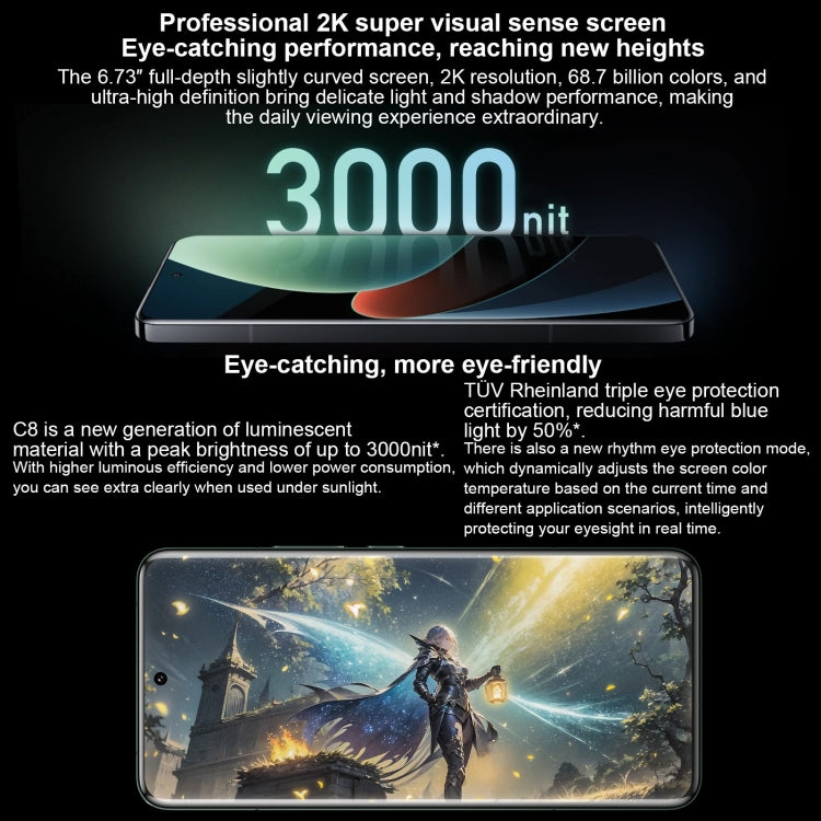 Xiaomi 14 Pro، شاشة 6.73 بوصة Xiaomi HyperOS معالج Snapdragon 8 Gen 3 ثماني النواة 4 نانومتر حتى 3.3 جيجاهرتز، NFC، الشبكة: 5G، 16GB+512GB، 16GB+1TB
