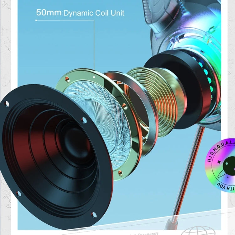 AWEI GM-9 Cat Ear Colorful Light Wired Gaming Headset with Mic, GM-9