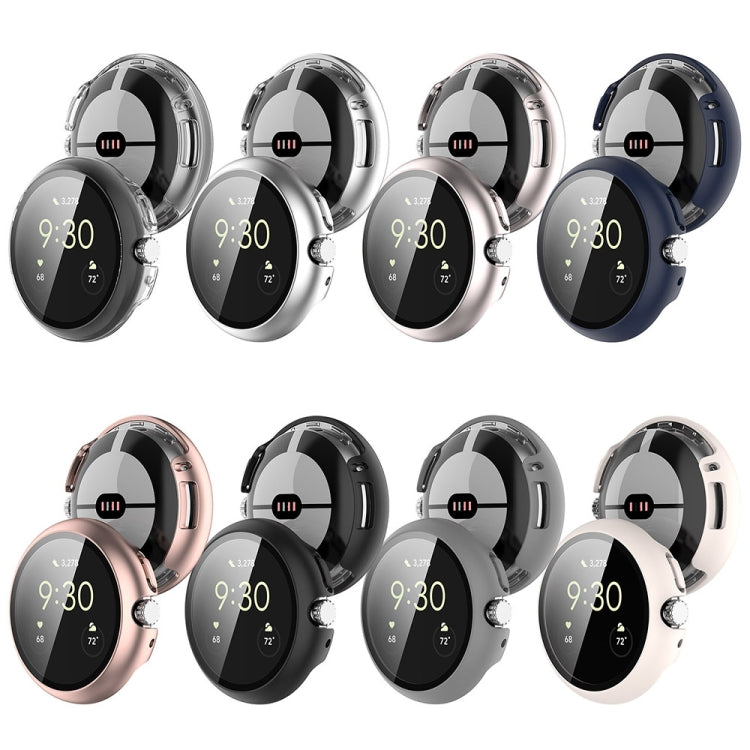 PC + Tempered Film Integrated Watch Protective Case, For Google Pixel Watch 2