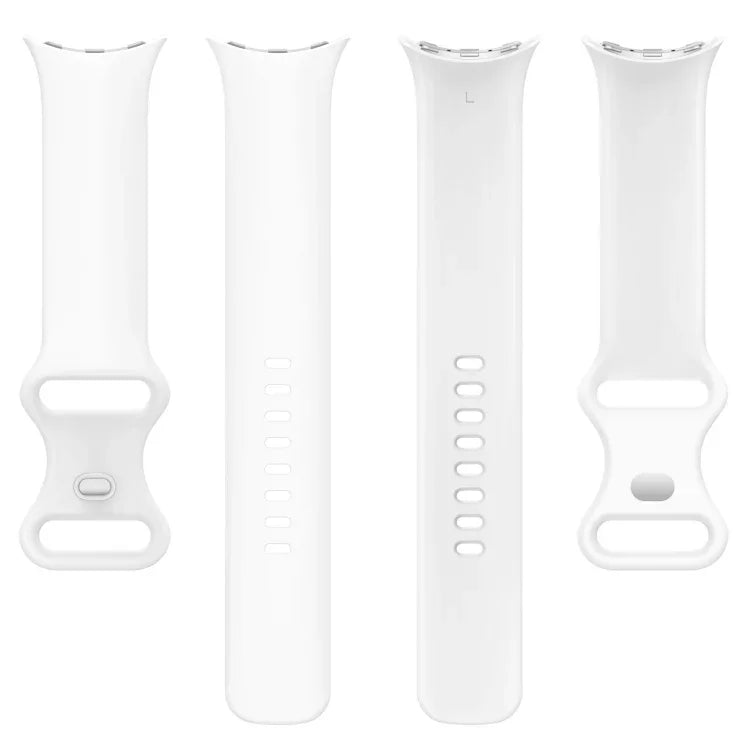 For Google Pixel Watch 4 / 3 / 2 / 1 41mm Solid Color Silicone Watch Band, S Size, L Size