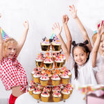 YX064 4 Tier Acrylic Circular Cupcake Stand, YX064