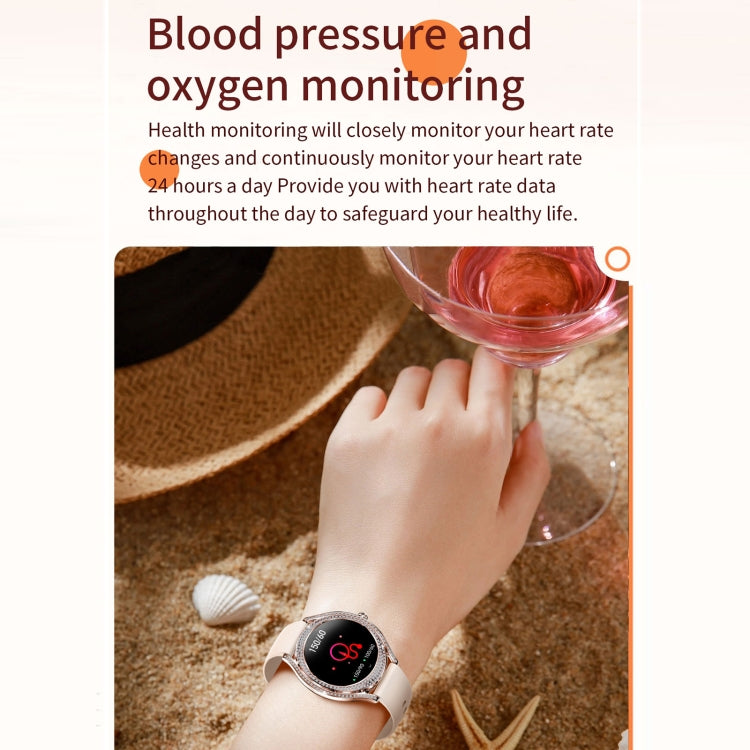 V66 1.28inch BT5.0 Smart Watch Support Heart Rate/ Sleep Detection, Silicone Strap