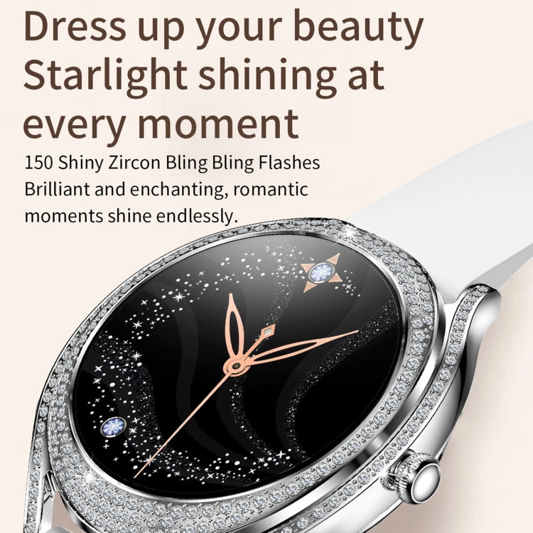 V66 1.28inch BT5.0 Smart Watch Support Heart Rate/ Sleep Detection, Silicone Strap