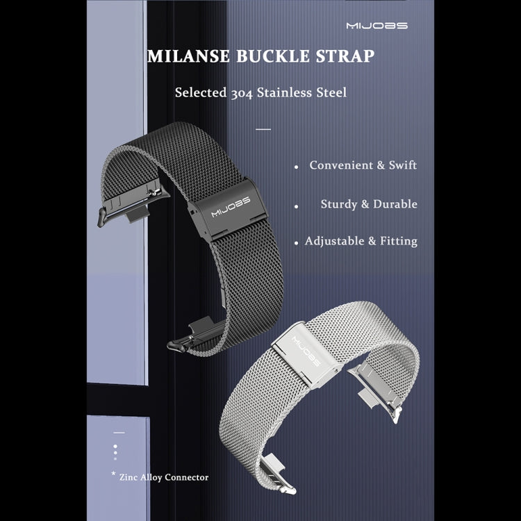 Mijobs Milan Magnetic Stainless Steel Watch Band, For Xiaomi Band 10 Pro / Redmi Watch 6 / 5