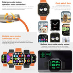 iW9 Ultra 2.04 inch Screen Smart Call Watch, BT Call / Heart Rate / Blood Pressure / Blood Oxygen