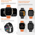 iW9 Ultra 2.04 inch Screen Smart Call Watch, BT Call / Heart Rate / Blood Pressure / Blood Oxygen