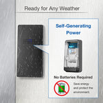 Sonnette sans fil C303B pour la maison individuelle avec affichage numérique de la température et télécommande pour personnes âgées