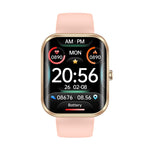 AK58 1.96 inch Screen Bluetooth Smart Watch, Support Health Monitoring & 100+ Sports Modes, Silicone Band, Steel Band