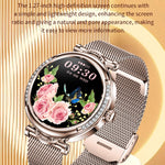 CF32 1.27 inch Screen Lady Smart Watch, Support Female Physiology Monitoring & 100+ Sports Modes, Silicone Band