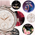 CF32 1.27 inch Screen Lady Smart Watch, Support Female Physiology Monitoring & 100+ Sports Modes, Silicone Band