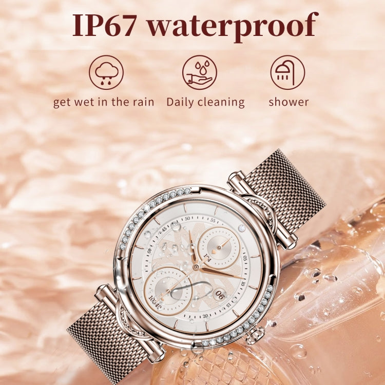 CF32 1.27 inch Screen Lady Smart Watch, Support Female Physiology Monitoring & 100+ Sports Modes, Silicone Band