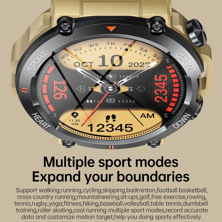 K56 Pro 1.39 inch Smart Steel Strap Wristband Support Heart Rate Monitoring / Blood Pressure Monitoring, Steel Strap (Black Milanese), Steel Strap (Black Three Strains), Steel Strap (Black Bamboo Joint)