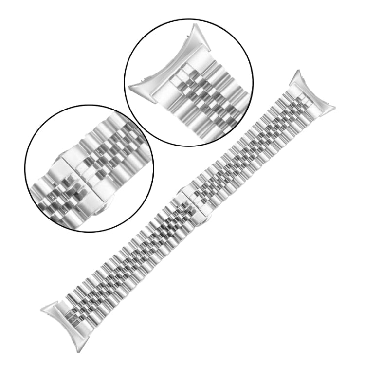 Seven Beads Stainless Steel Metal Watch Band, For Google Pixel Watch 4 / 3 / 2 / 1 41mm