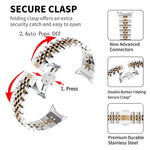 Seven Beads Stainless Steel Metal Watch Band, For Google Pixel Watch 4 / 3 / 2 / 1 41mm