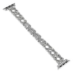 Hearts Crossed Diamond Metal Watch Band, For Apple Watch Series 4 44mm, For Apple Watch Series 4 40mm, For Apple Watch Series 3 38mm, For Apple Watch Series 3 42mm, For Apple Watch Series 2 42mm, For Apple Watch Series 2 38mm, For Apple Watch 42mm     ...